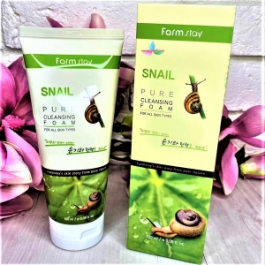       farm stay  snail pure cleansing foam