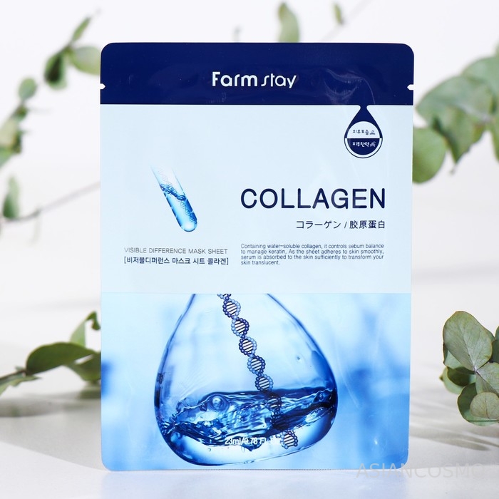       Visible Difference Mask Sheet Collagen Farmstay 23 