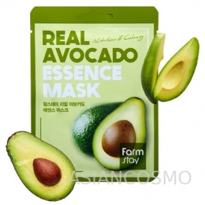 Маска с экстрактом авокадо,FarmStay Real Avocado Essence Mask 23 мл