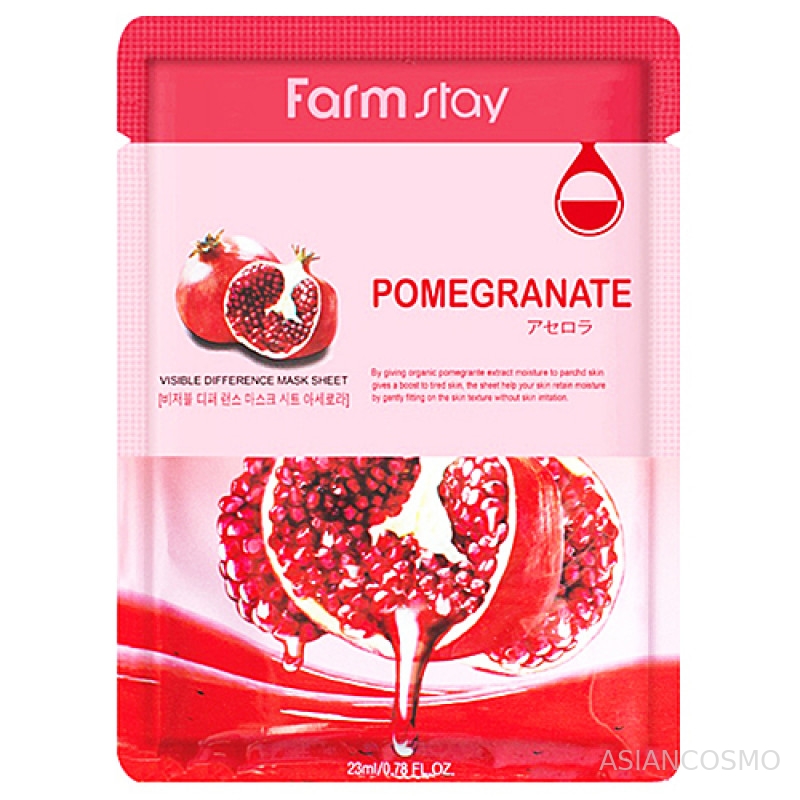    Visible Difference Mask Sheet Pomegranate   , Farmstay 23 